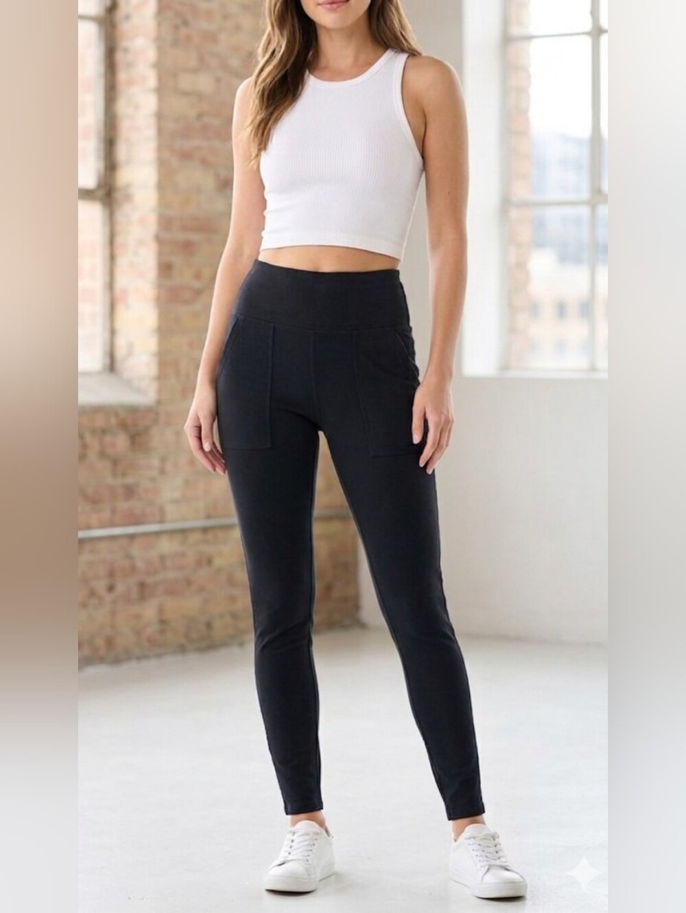 5 For $25✨️Aerie Chill Play Move Black Leggings Jogger Tights Pants Medium